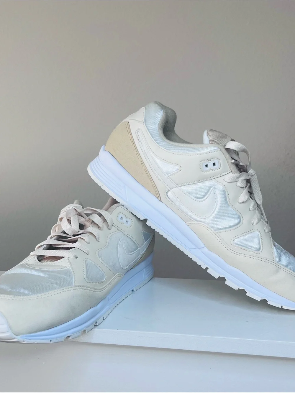Nike Air Span II Men  Cream & White Sneaker